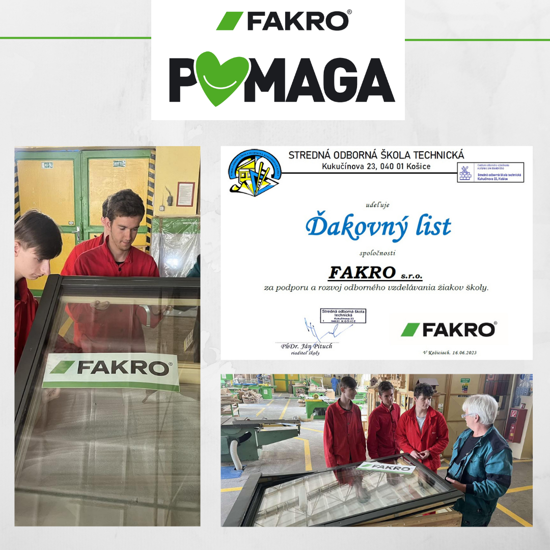 Students from Slovakia are learning under the windows of FAKRO