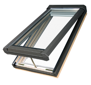 Electrically operated venting skylight FVE