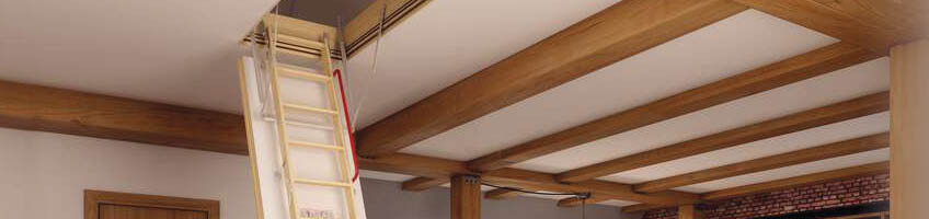 Wooden folding section loft ladder LWS Smart, LWK Komfort, LWZ,  LWL Lux - FAKRO