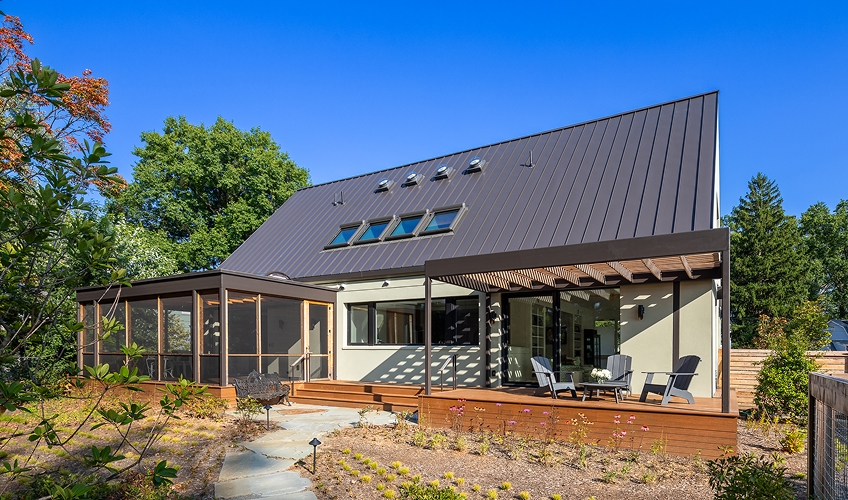 Net-zero energy home in the suburbs of Virginia