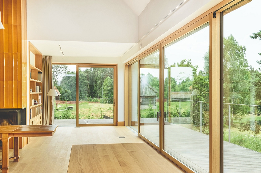 A view without limits. A house in Szeroki Bór with panoramic glazing country: Poland